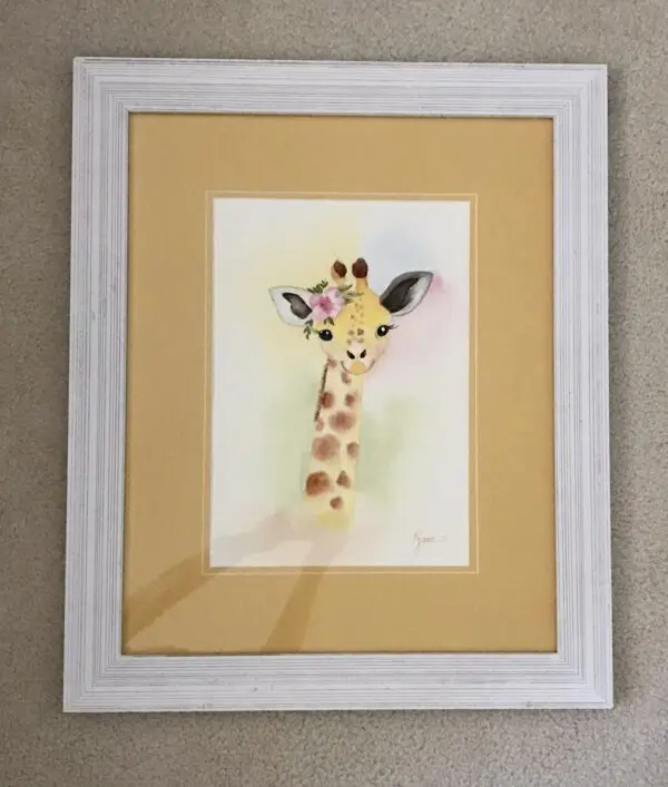 Giraffe Original Watercolor Painting