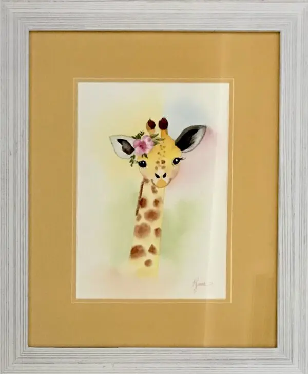 Giraffe Original Watercolor Painting