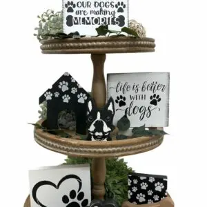 Cute Black and White Dog Signs