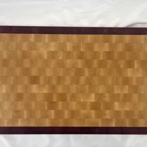 Maple and Purpleheart End Grain Cutting Board