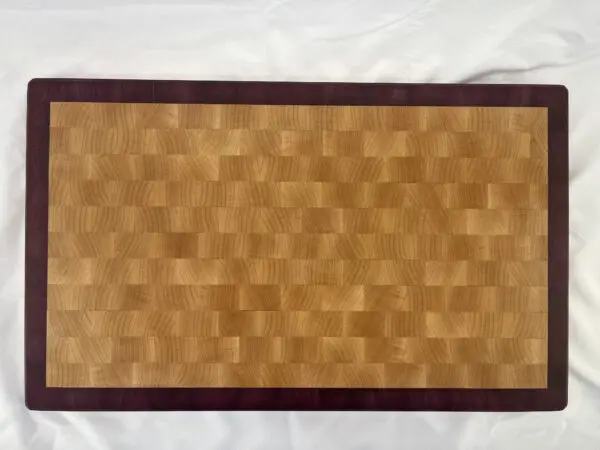 Maple And Purpleheart End Grain Cutting Board