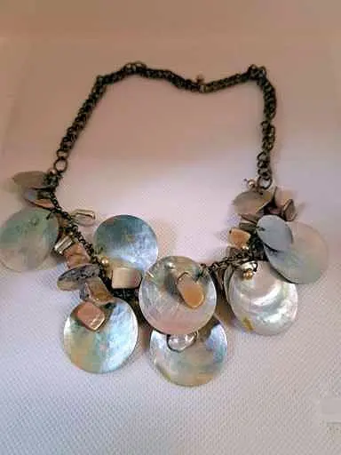 Mother Of Pearl, Freshwater Pearl Necklace