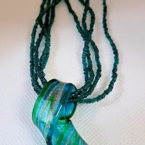 Multistrand Green Necklace