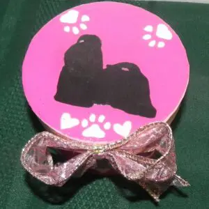 Dainty Handpainted Shih Tzu Box