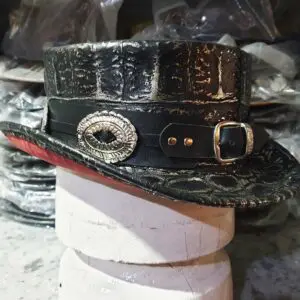 Slash Tribute Leather Short Top Hat