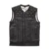 Texas Ranger Men'S Club Style Leather Vest