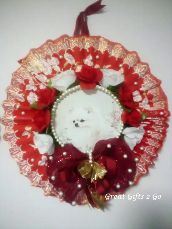 Unique Handmade Pomeranian Wreath