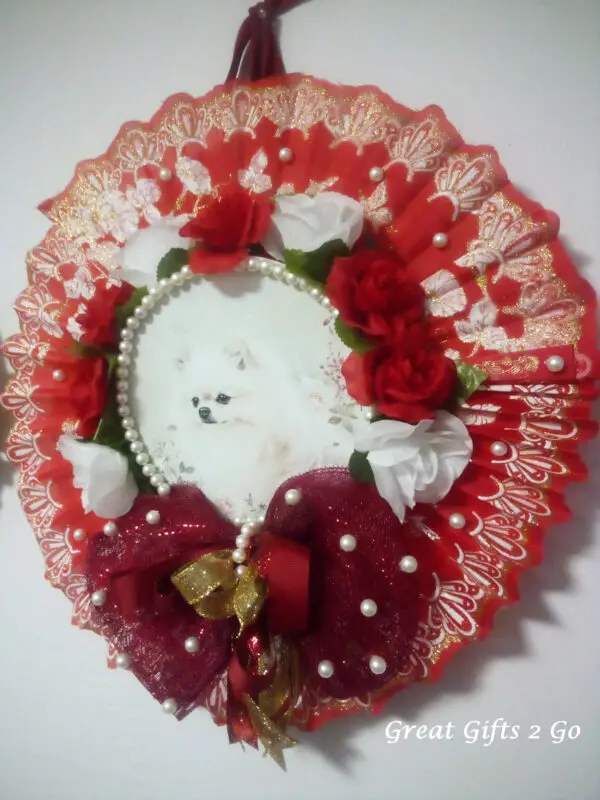 Unique Handmade Pomeranian Wreath