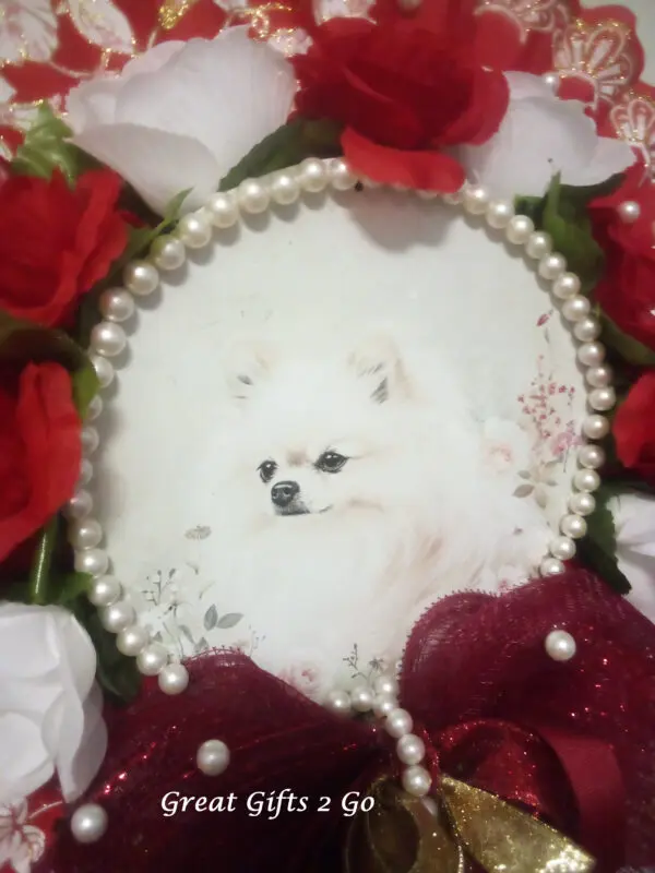 Unique Handmade Pomeranian Wreath