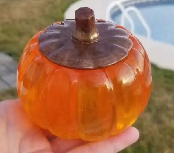 Resin Pumpkin Jar