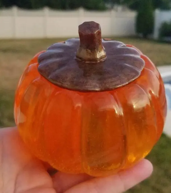 Resin Pumpkin Jar