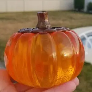 Resin Pumpkin Jar