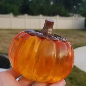 Resin Pumpkin Jar