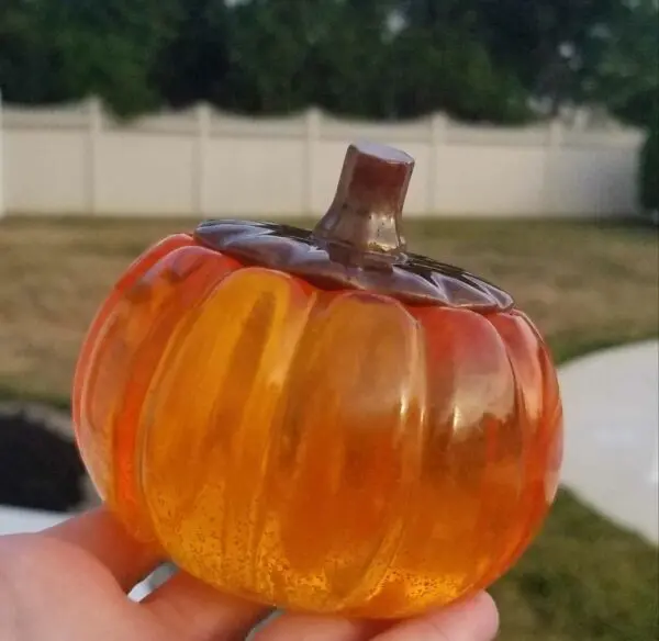 Resin Pumpkin Jar