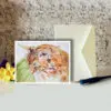 Princess Outdoors Cat Greeting Card