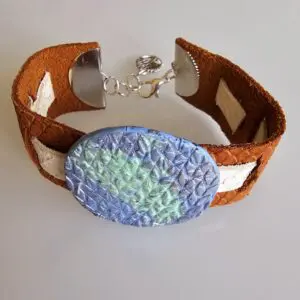 Unique Beautiful Earthy Leather Bracelet