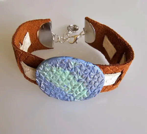 Unique Beautiful Earthy Leather Bracelet