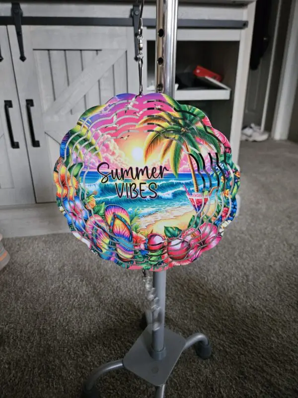 Unique Summer Vibes 3D Tropical Wind Spinner