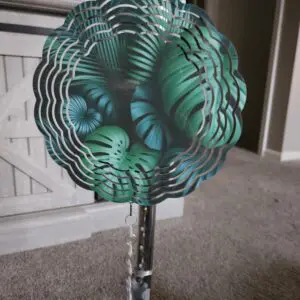 Monstera Leaves Aluminum Wind Spinner