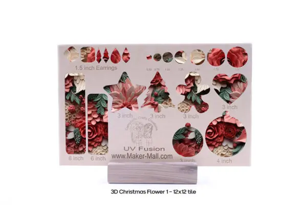 3D Christmas Flower 1 - 12X12 Cutout