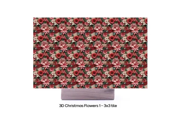 3D Christmas Flower 1 - 3X3 Final