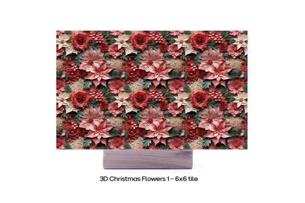 3D Christmas Flower 1 - 6X6 Final