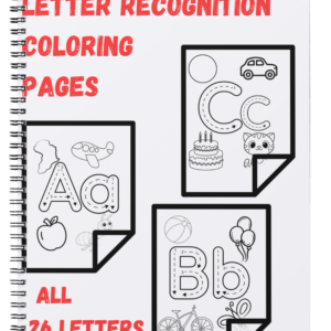 Engaging Letter Recognition Coloring Pages