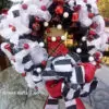 Fabulous Black White Red Christmas Wreath