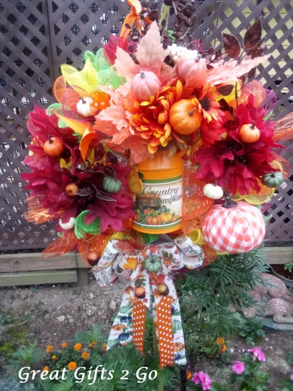 Fabulous Fall Wreath Country Pumpkins