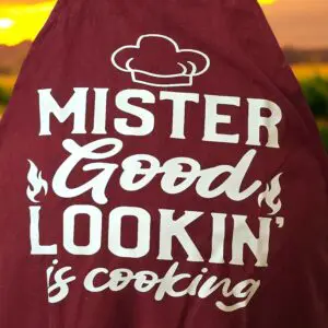 Mister Good Lookin is Cooking Apron - Poly-Cotton Standard Bib Apron