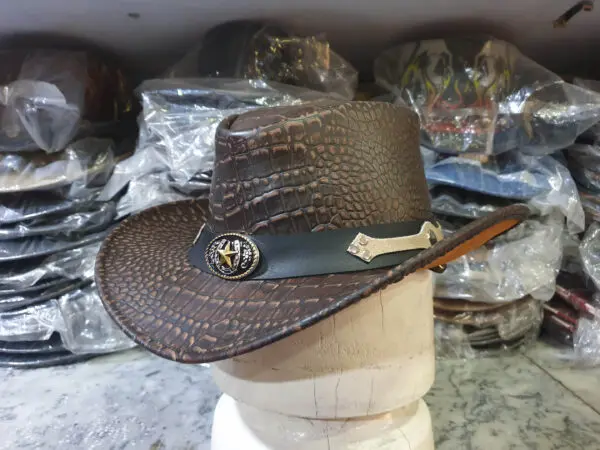 Crocodile Leather Iconic Cowboy Hat