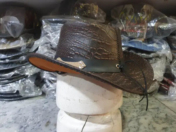 Crocodile Leather Iconic Cowboy Hat