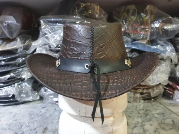 Crocodile Leather Iconic Cowboy Hat