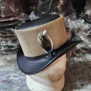 Colorado Black Leather Top Hat