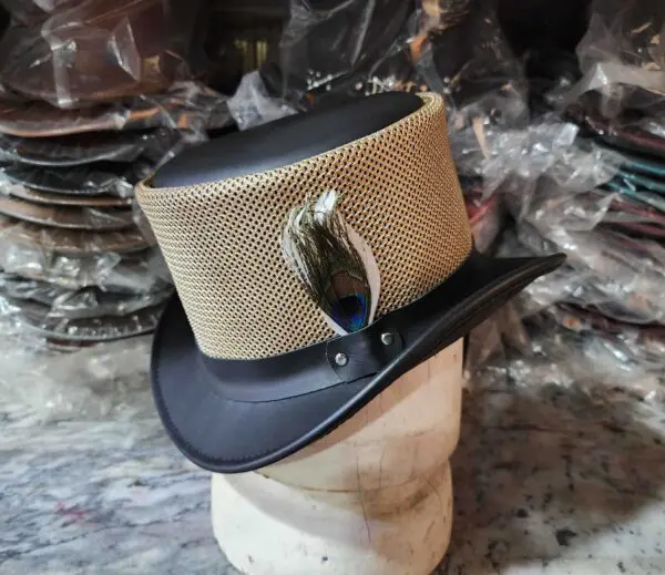 Colorado Black Leather Top Hat