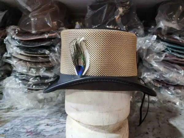 Colorado Black Leather Top Hat