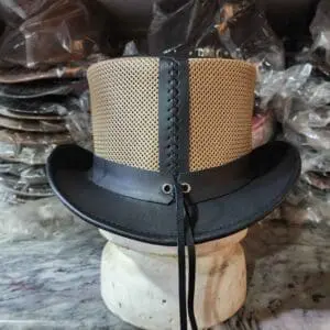 Colorado Black Leather Top Hat