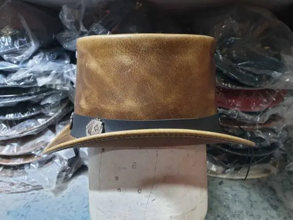 El Dorado Pocker Band Leather Top Hat