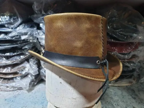 El Dorado Pocker Band Leather Top Hat