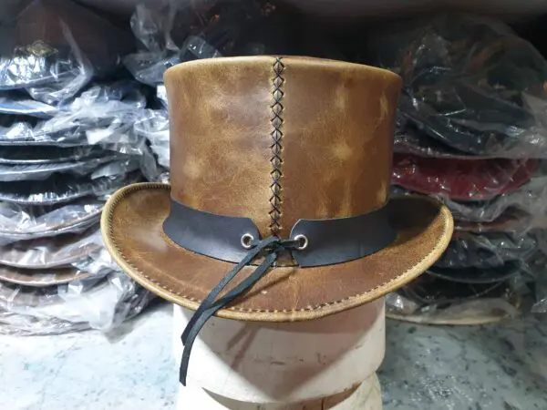 El Dorado Pocker Band Leather Top Hat