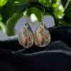 Beautiful Fox Sitting In A Grove Teardrop Earrings