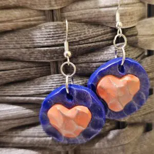 Fun Team Hearts Earrings