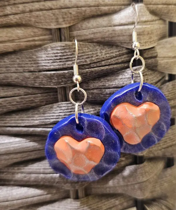 Fun Team Hearts Earrings