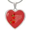 Heart Pendant Necklace Forever I Love You