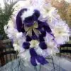 Charming Purple Christmas Bear Wreath