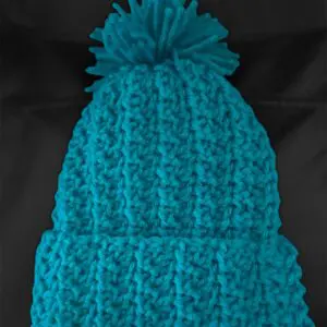 Teal Crocheted Baby Beanie