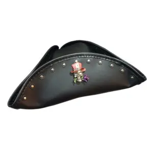 Jack Sparrow Inspired Black Leather Hat