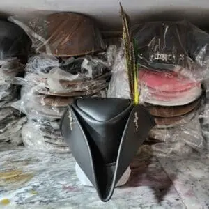 Lady Maria Inspired Black Leather Hat