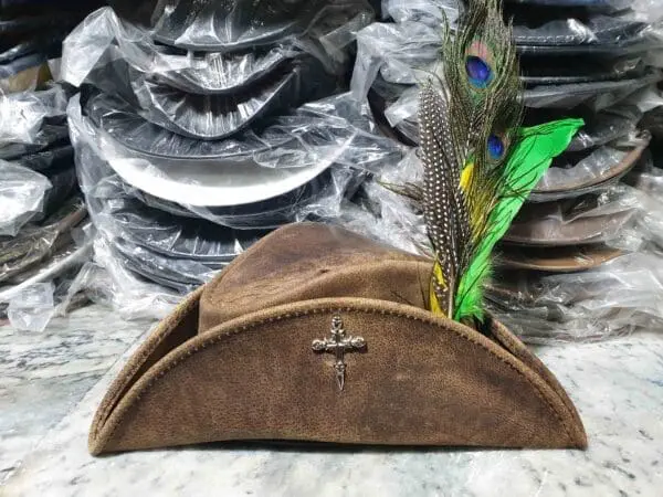 Lady Maria Inspired Brown Leather Hat