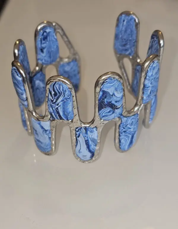 Magical Blue Wave Cuff Bracelet